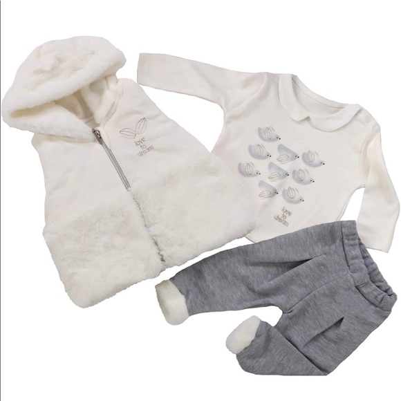 NEW with Tags Baby Clothing 3-Piece Cotton Set for Newborn Baby Girls and Boys - Picture 1 of 5